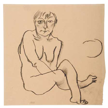 George Grosz Seated Nude With Crossed Auktionen Preisarchiv