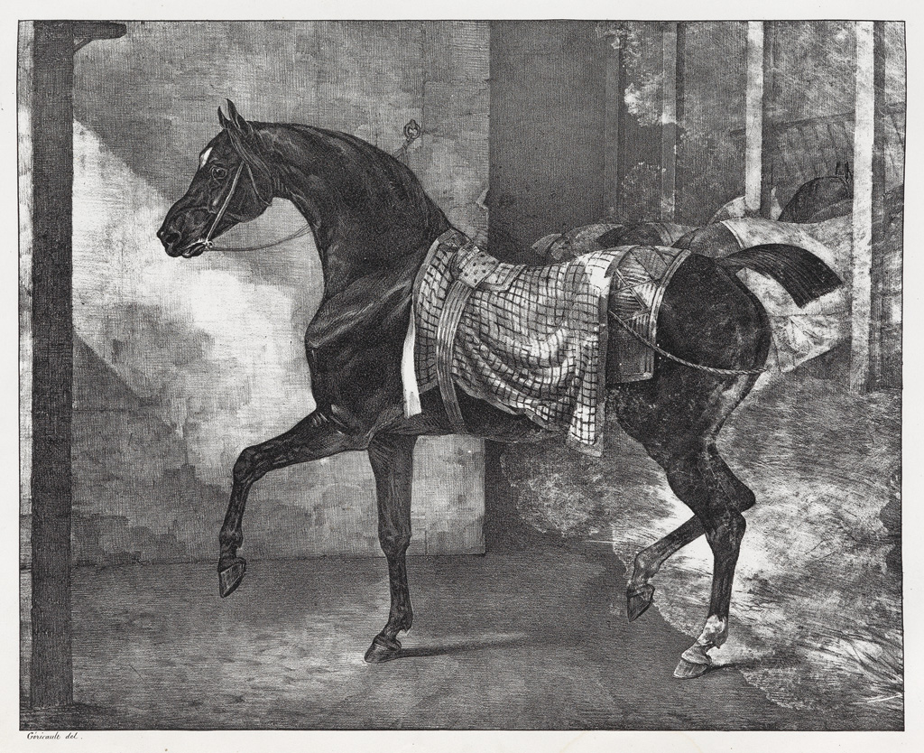 Feuille d'étude de chevaux double face par Théodore Géricault (1791-1924) -  XIXe siècle - N.106501