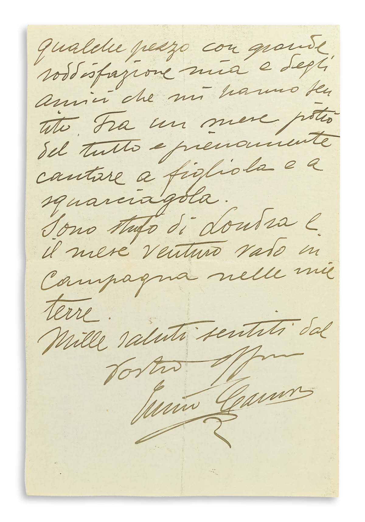 CARUSO ENRICO Two Autograph Letters Signed in full or Caruso