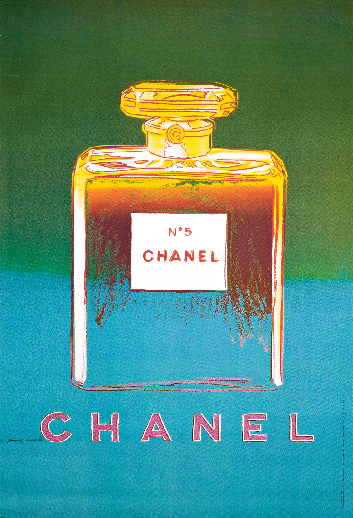 ANDY WARHOL (AFTER) Chanel No 5 (Blue)