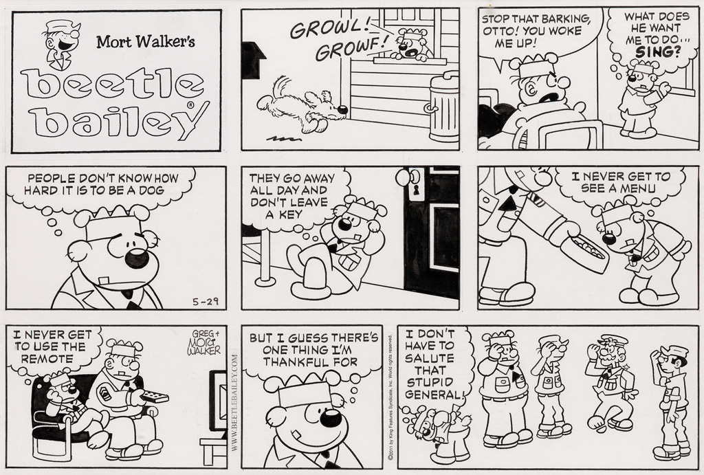 CARTOONS MILITARY) MORT WALKER and GREG WALKER Beetle Bail CARTOONS MILITARY) MORT WALKER and GREG WALKER Beetle Bail