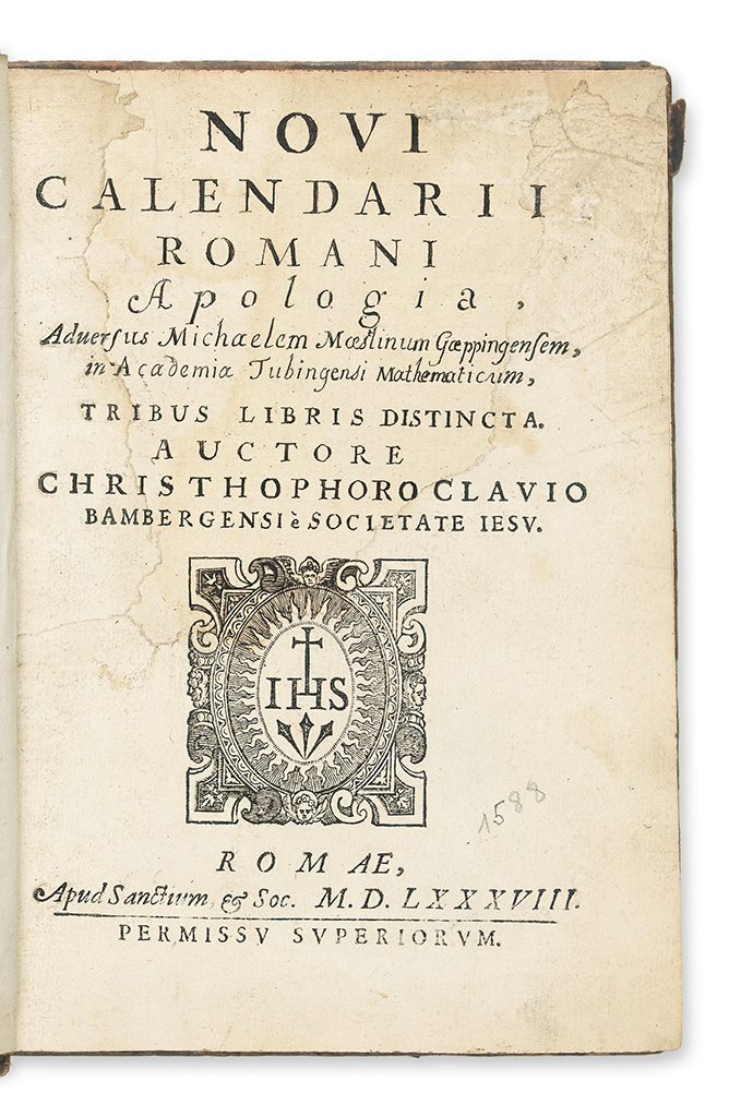 Clavius Christoph Sj Novi Calendarii Romani Apologia Advers