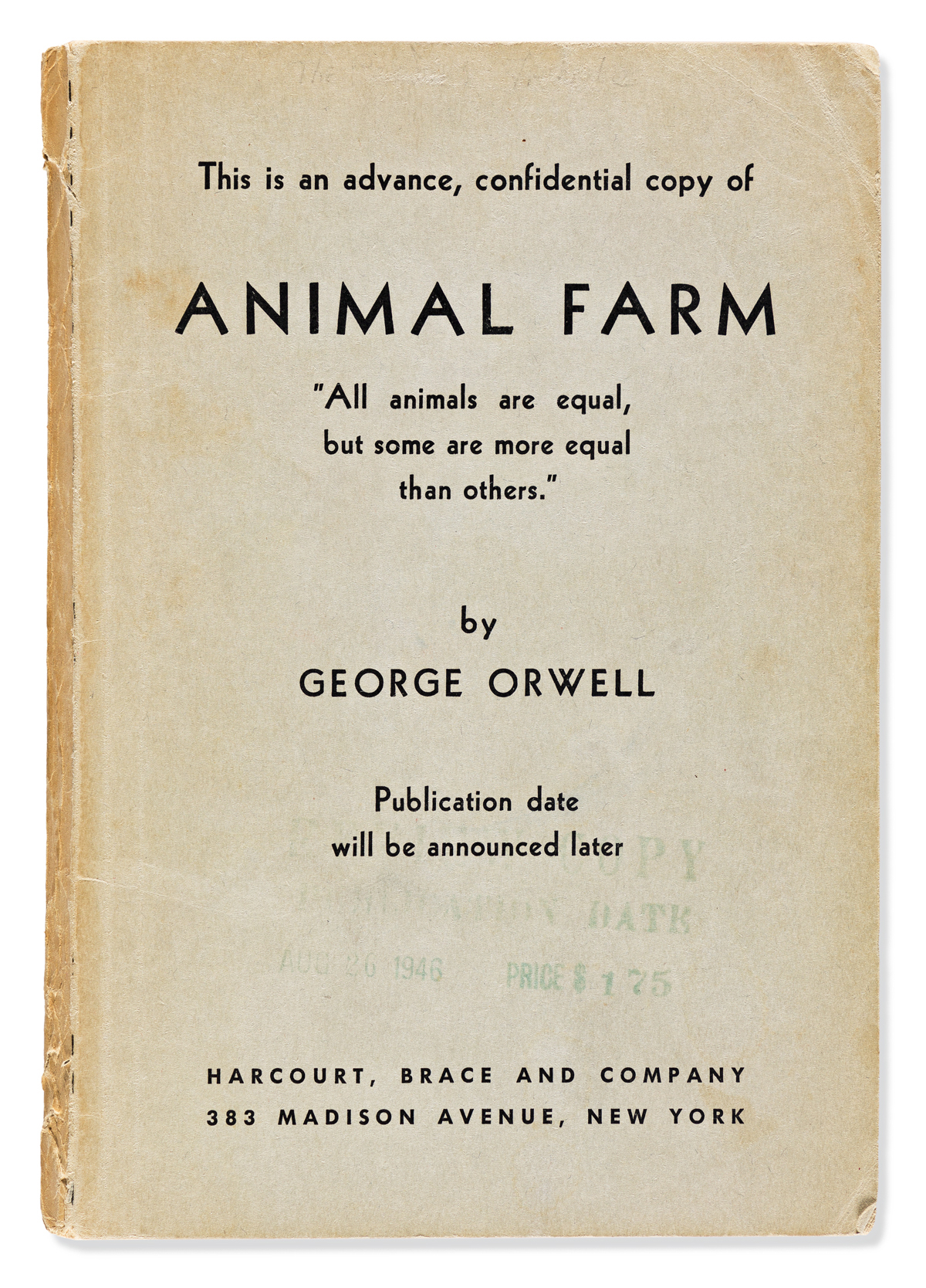 ORWELL GEORGE Animal Farm