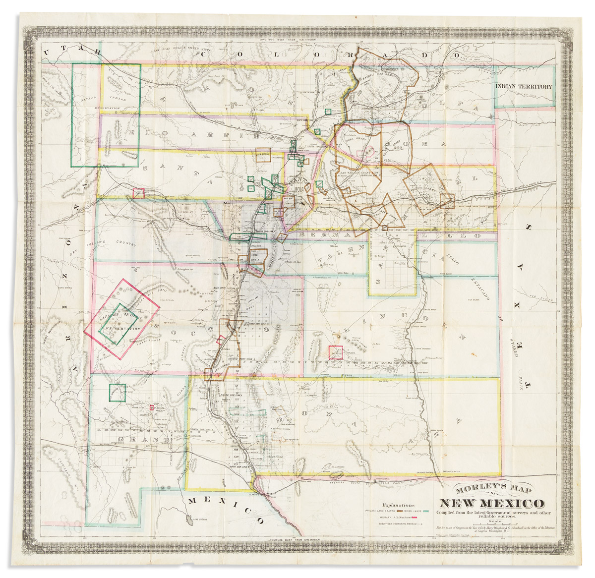 Morley's Map of New Mexico.