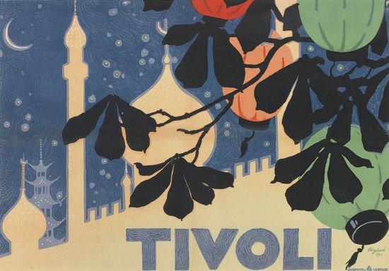 Thor Bogelund 10 1959 Tivoli 1916 16x23 Inches 40x58 Cm
