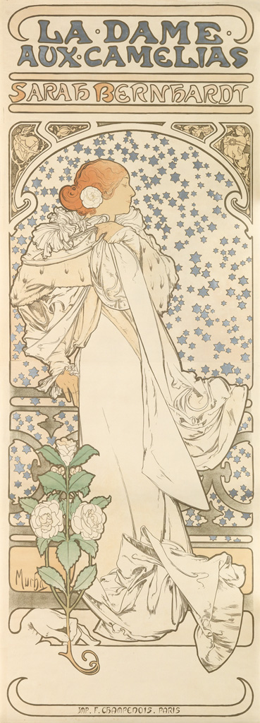 Alphonse Mucha 1860 1939 La Dame Aux Camelias 16 81x29 I