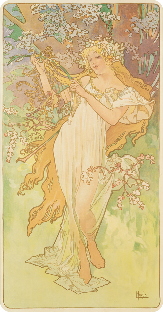 alphonse mucha seasons original