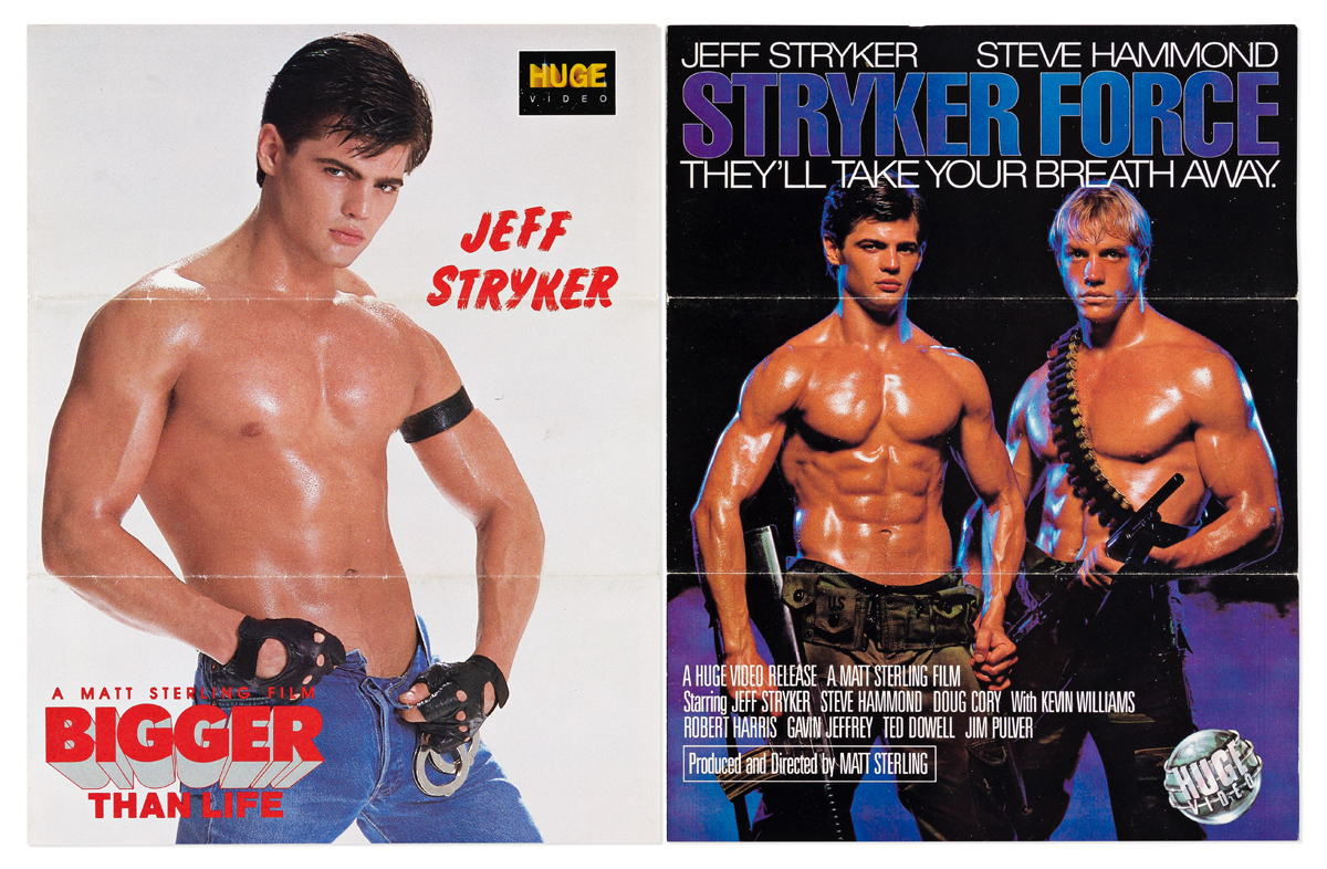 1200px x 786px - GAY BEEFCAKE FLYERS FILMVIDEO) Group of over 200 promotio