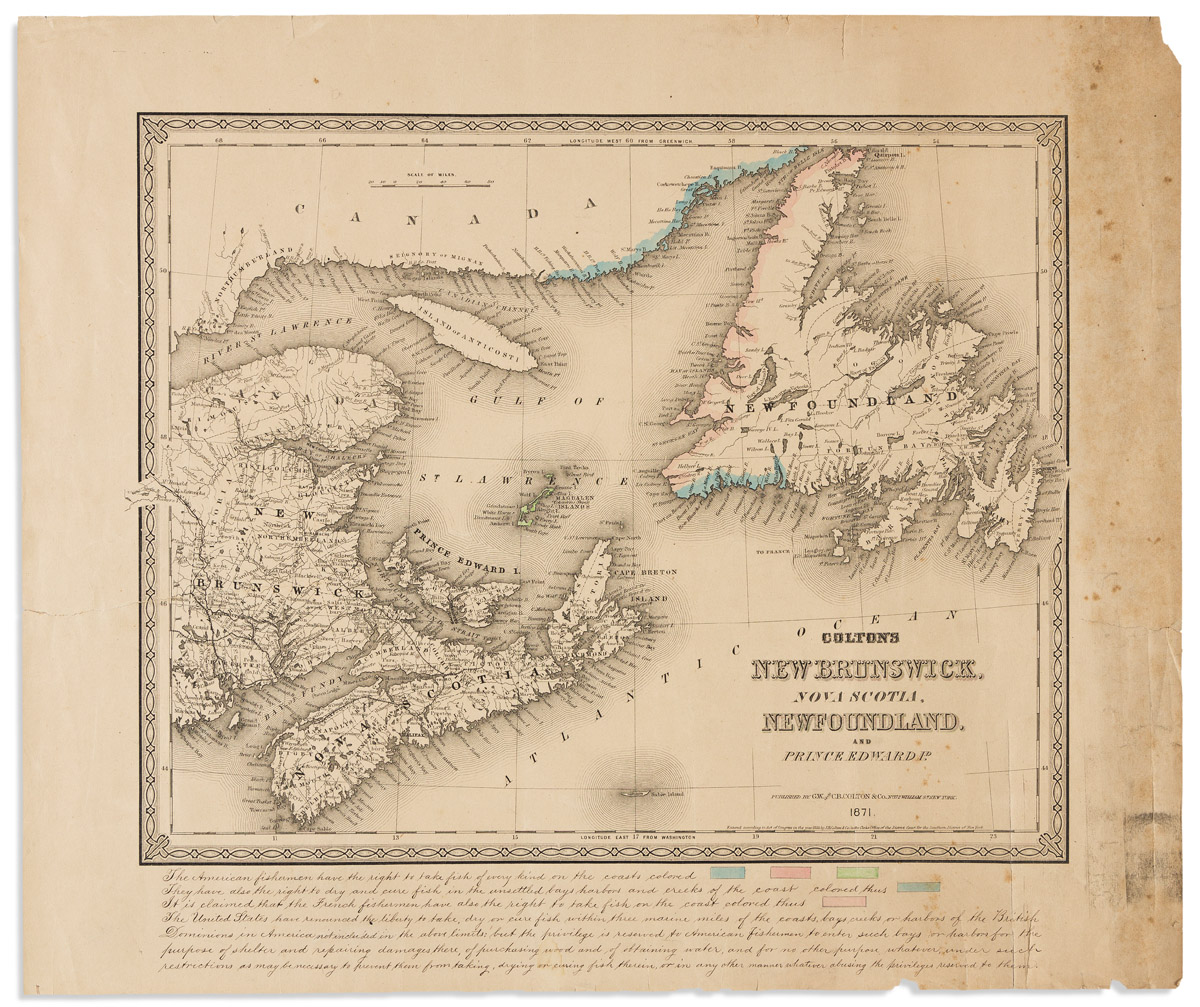Colton's New Brunswick, Nova Scotia, Newfoundland, and Prince Edward I'd.