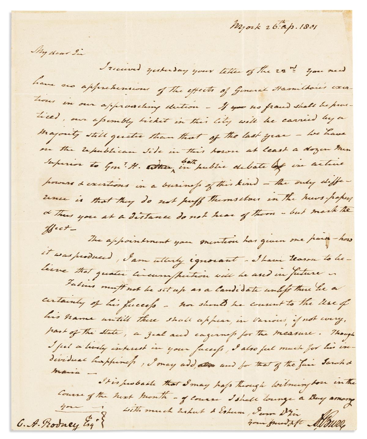 Letters from hamilton to burr hot sale