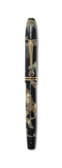 Montblanc Danish L25L53K black and pearl marbled celluloid f