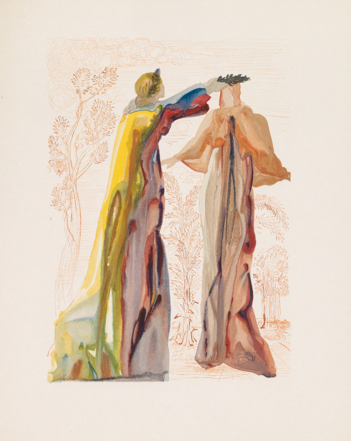 Dante Alighieri interpretado por Dalí