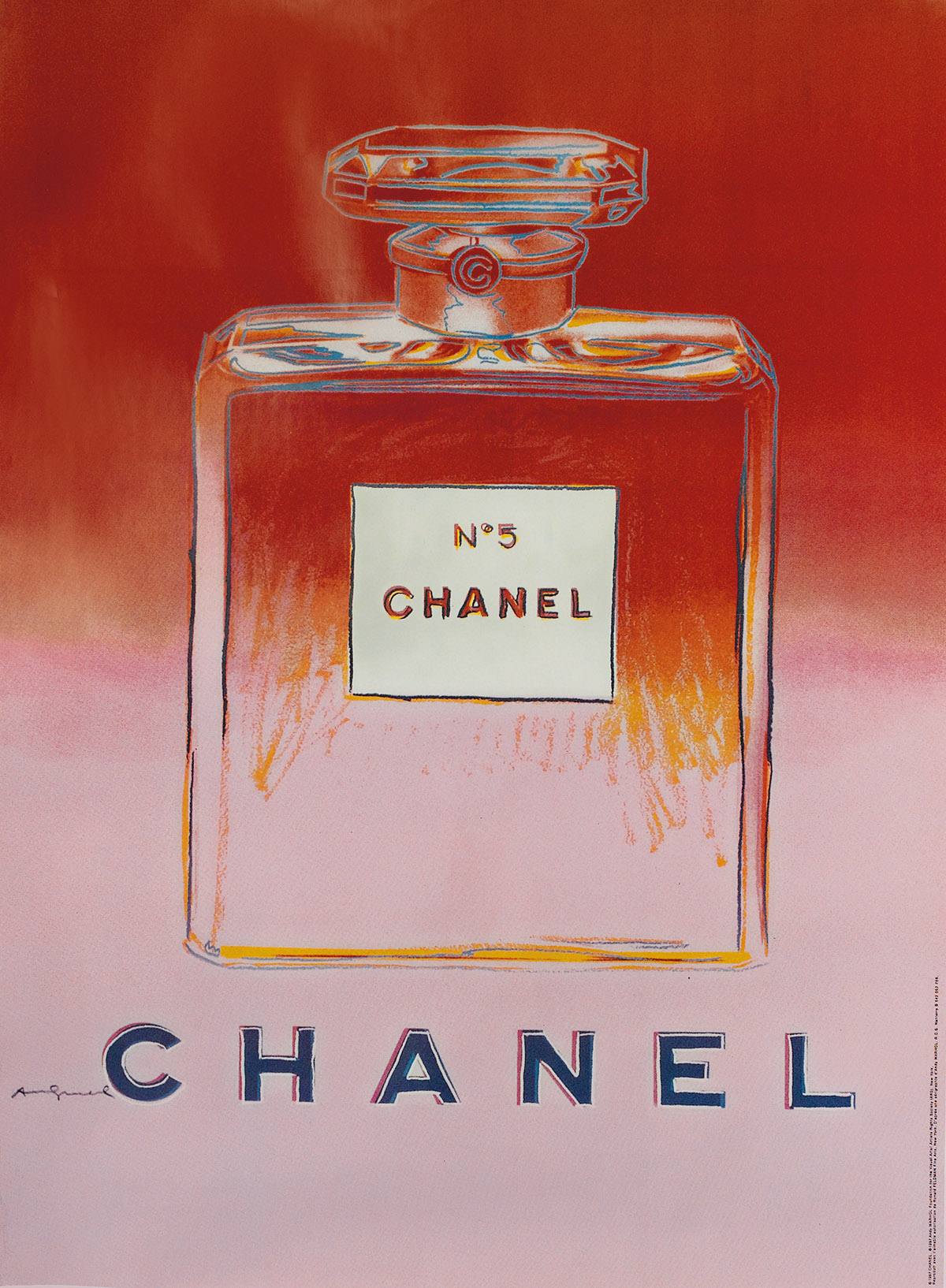 Sold at Auction: Andy Warhol, Original Chanel #5 Poster Bottle by Andy  Warhol 1997