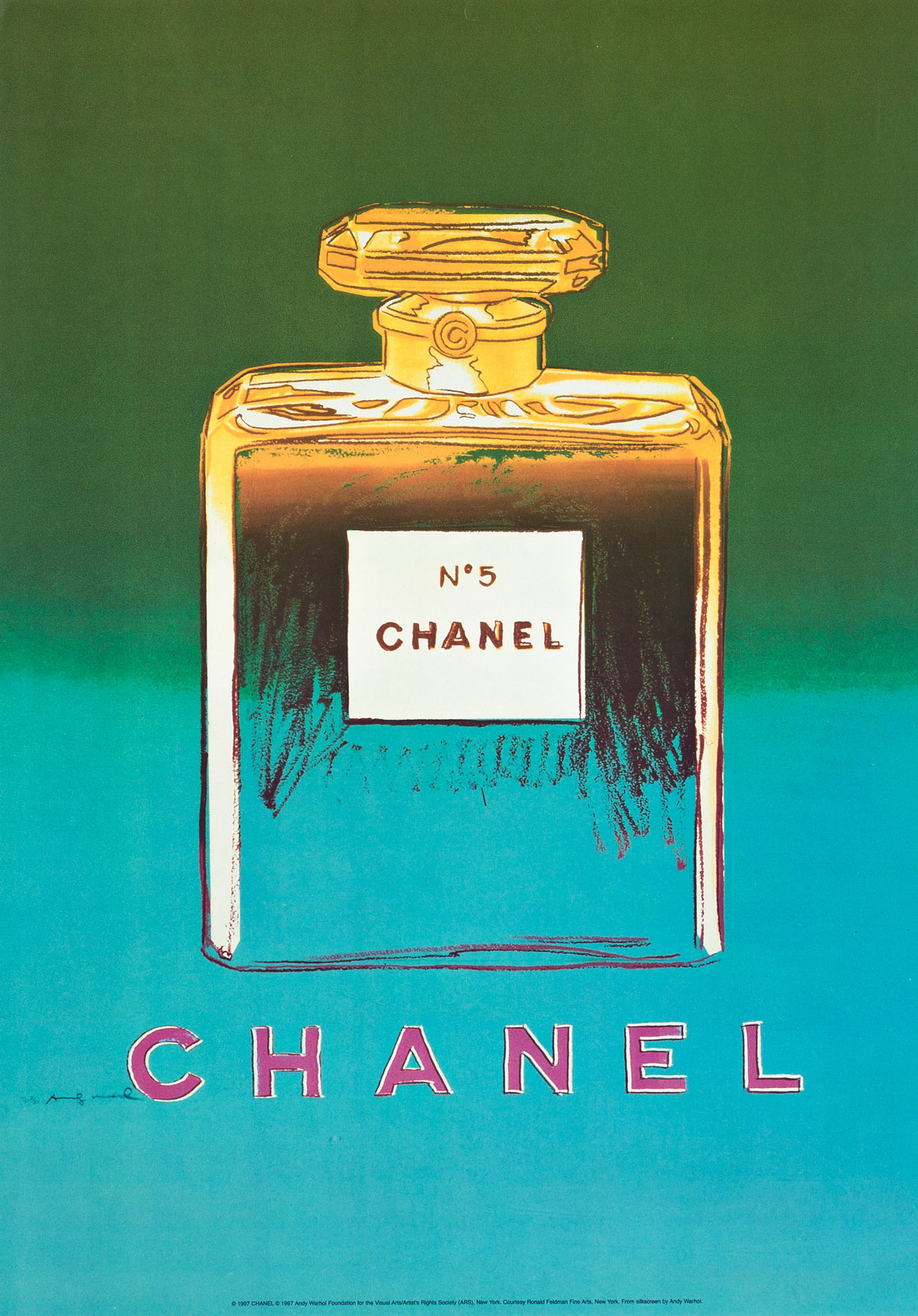 ANDY WARHOL (AFTER) Two Chanel No 5 prints