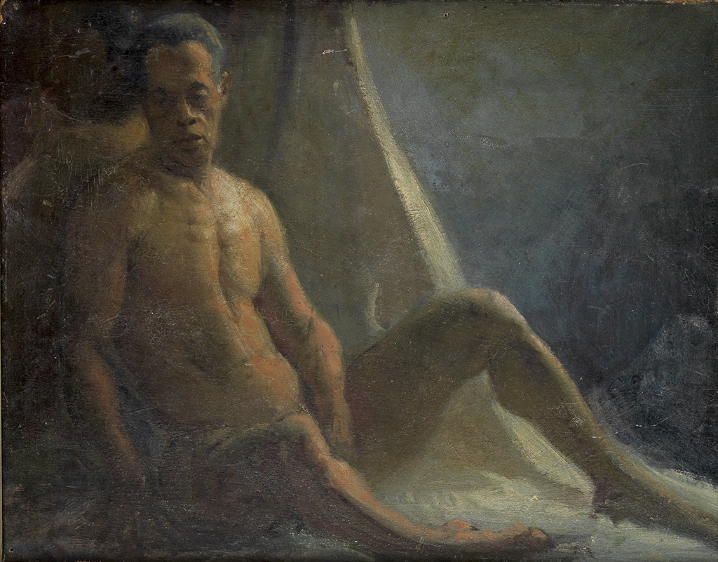 LENWOOD H MORRIS Untitled (Male Nude Study)