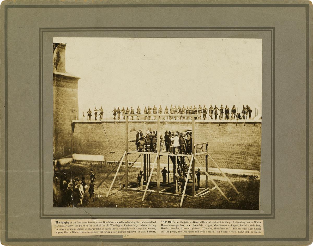 Abraham Lincoln Assassination Conspirators 1865 Hangings Civil War 11x14 Photo 