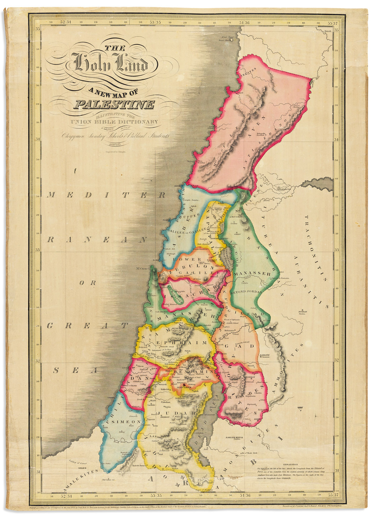The Holy Land - A New Map of Palestine