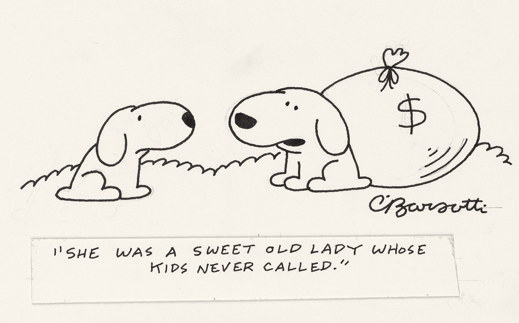 THE NEW YORKER DOG CARTOON) CHARLES BARSOTTI She was a sw