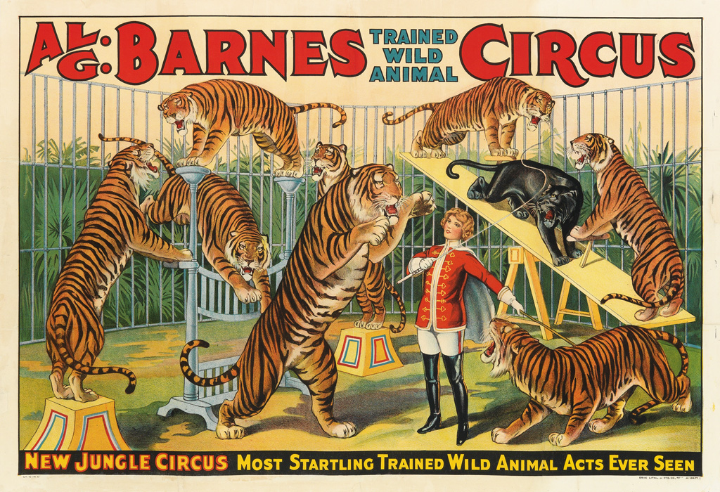 DESIGNER UNKNOWN AL G BARNES CIRCUS NEW JUNGLE CIRCUS Circa