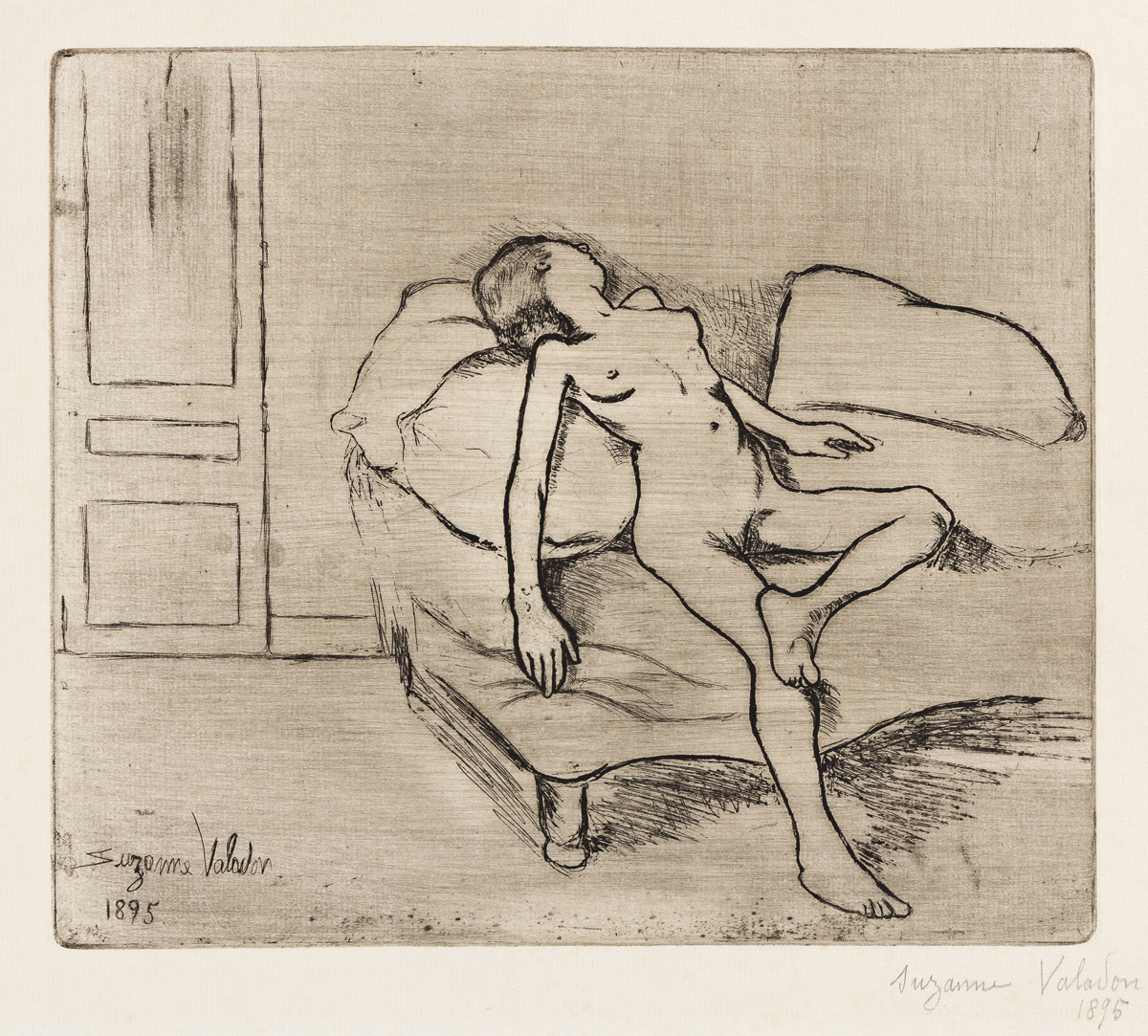 SUZANNE VALADON Louise Nue sur un Canap
