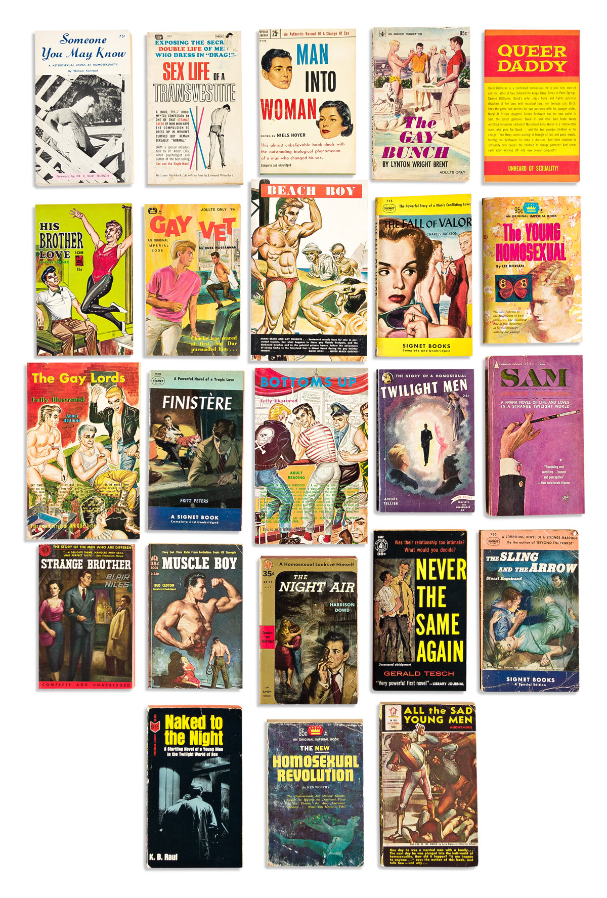 VARIOUS AUTHORS VARIOUS ARTISTS Gay Pulp Erotica Novels