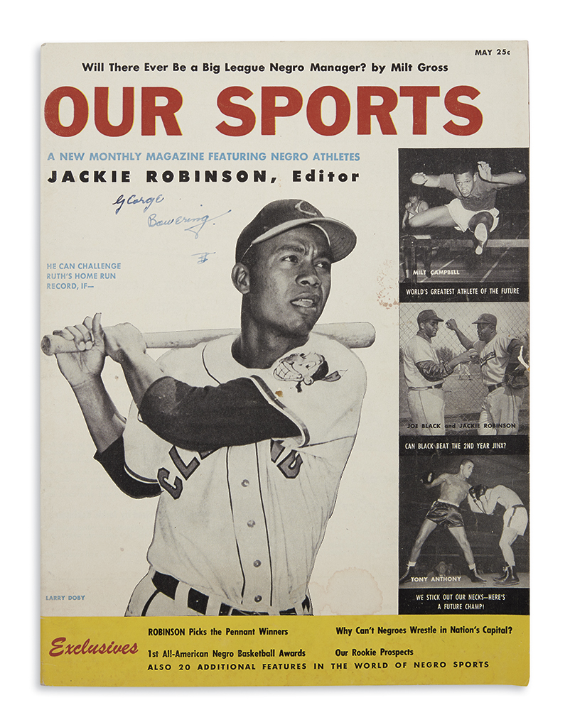 Sold at Auction: October 1952 Sport Magazine w/ Jackie Robinson