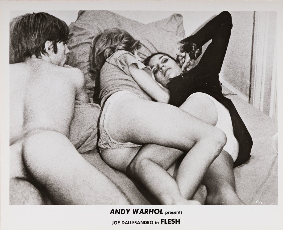 ANDY WARHOL PAUL MORRISSEY A group of 9 film stills from