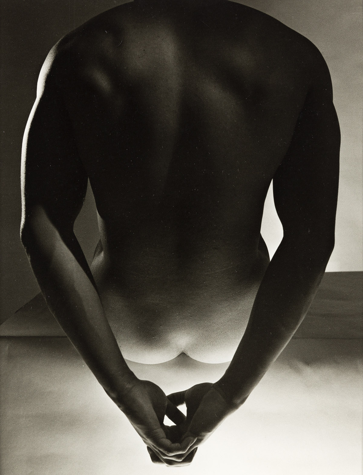 HORST P HORST (1906 1999) Male Nude NY (hands behind buttock