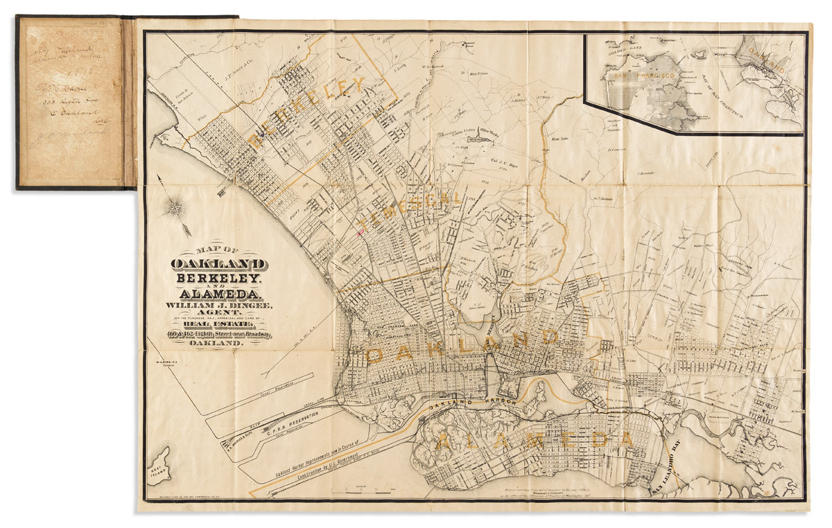 Map of Oakland, Berkeley, and Alameda.