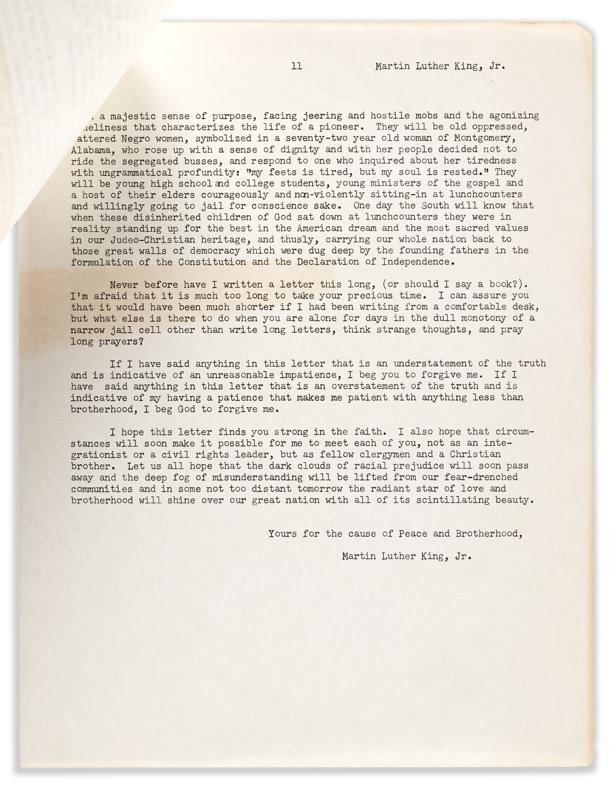 Реферат: Martin Luther Kings Letter From Birmingham