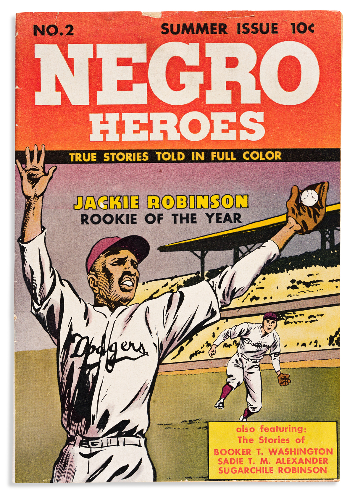 Front cover of Jackie Robinson comic book]