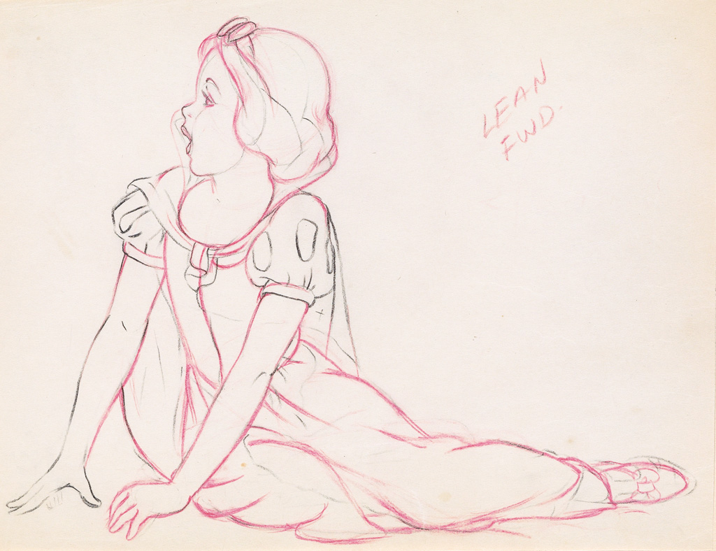 Snow White and the Seven Dwarfs Evil Queen Publicity Drawing Walt Disney,  1937 by Walt Disney Studios on artnet