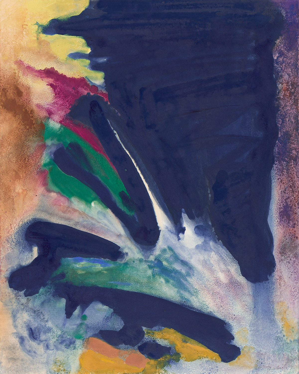 Untitled by German American Artist Friedel Dzubas Untitled by German American Artist Friedel Dzubas