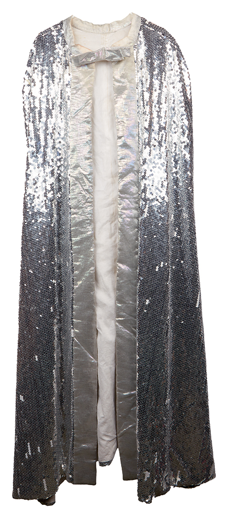 SEQUIN CAPE - Silver