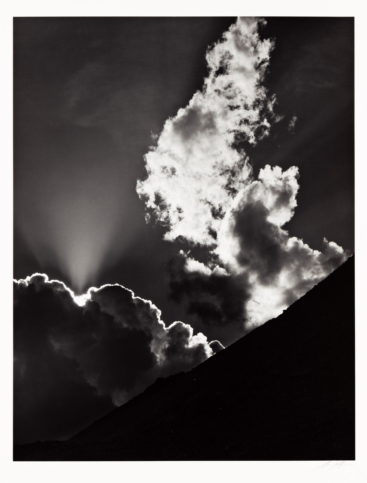 ANSEL ADAMS 1902 1984 Evening Clouds Sierra Nevada