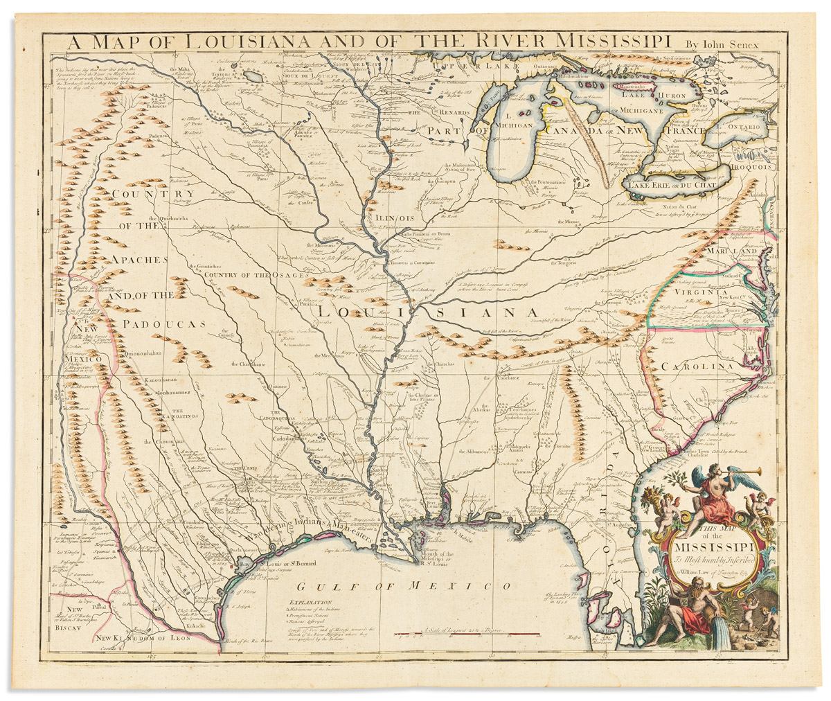 A Map of Louisiana and of the River Mississipi.