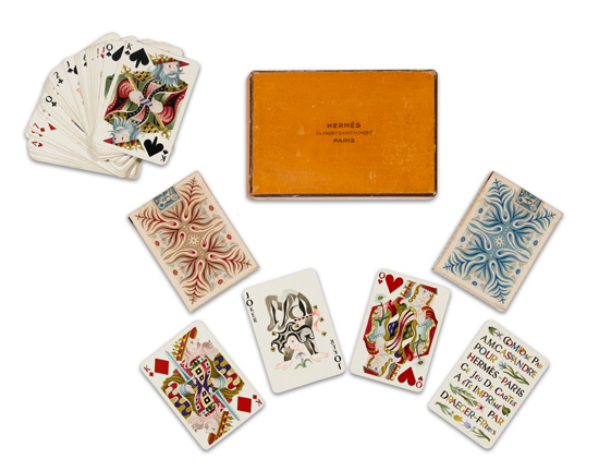2 Designer Vintage Playing Card Boxed Sets, Hermes By A.m.