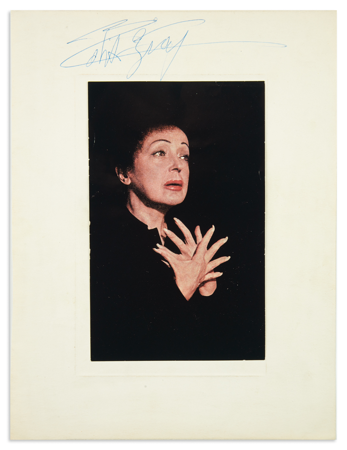 PIAF EDITH Color Photograph Signed 2530116 766037