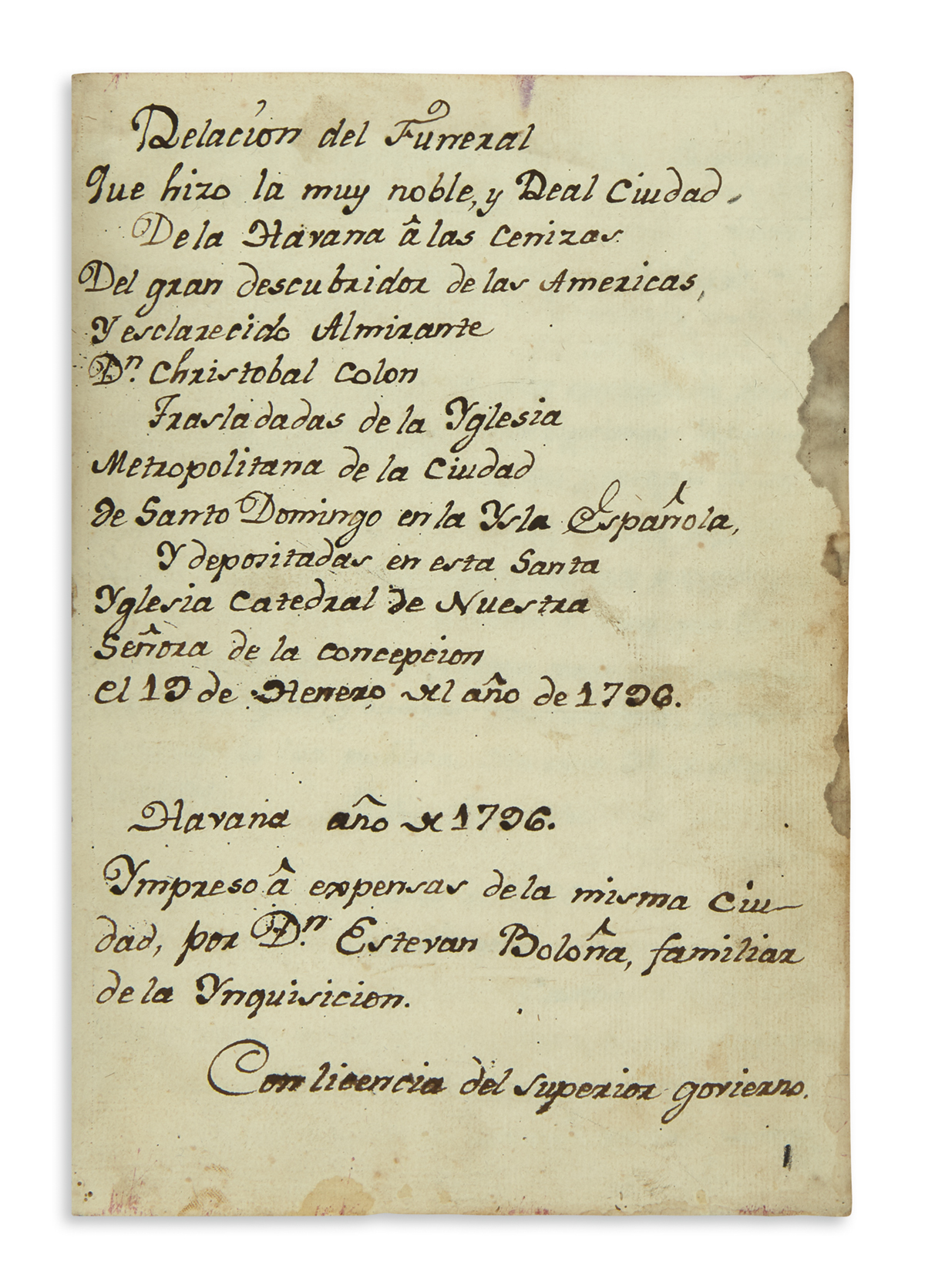 Opening page