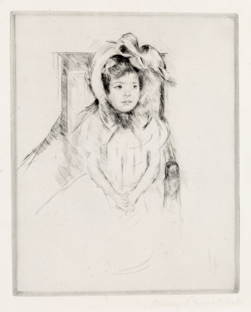 MARY CASSATT Margot Wearing a Large - auctions & price archive