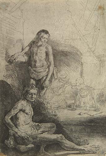 Rembrandt Van Rijn Nude Man Seated And Auctions Price Archive