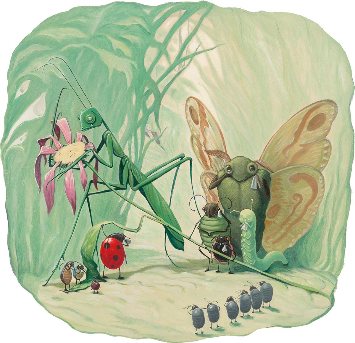 Книжные иллюстрации насекомые