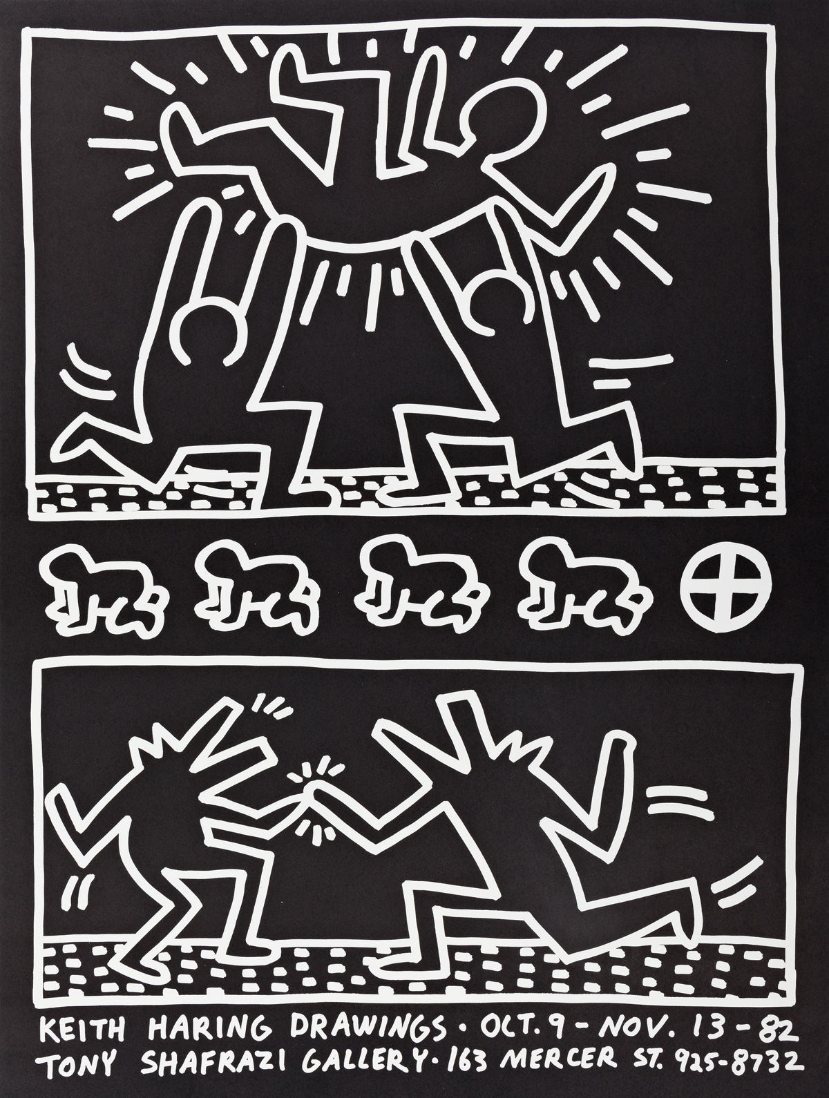 Keith Haring Chalk Drawings