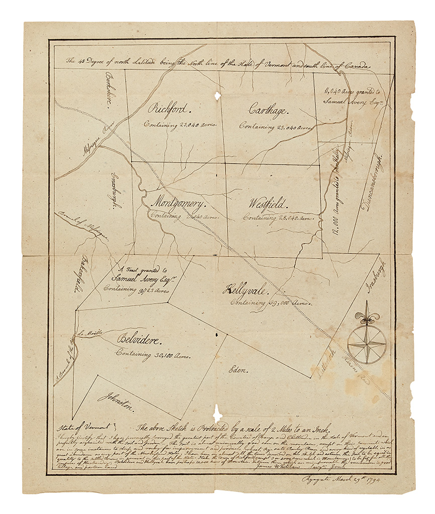 Northern Vermont Topographic Map