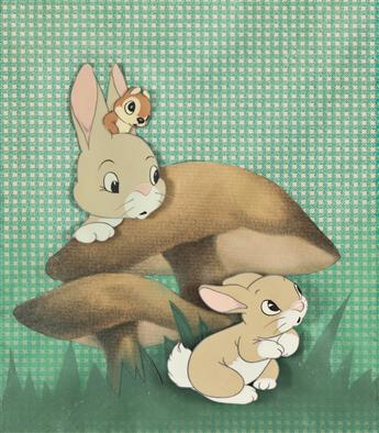 WALT DISNEY STUDIOS) Snow White and Deer Two Rabbits [ANIM