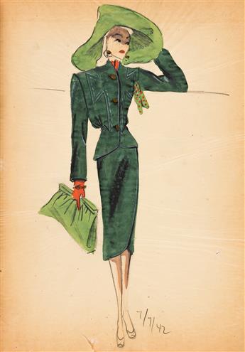 DU BARRY FASHION STUDIOS active 1940s to 1960s Ladies Fash