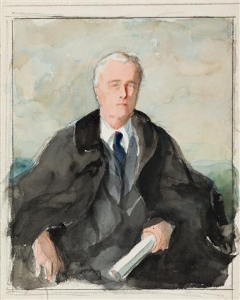 Portrait of President Franklin Delano Roosevelt by Elizabeth Shoumatoff Postcard 