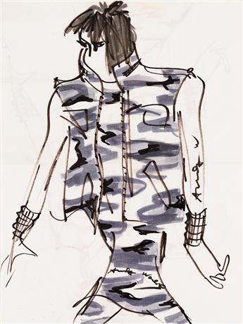 Fashion sketches 2024 for sale